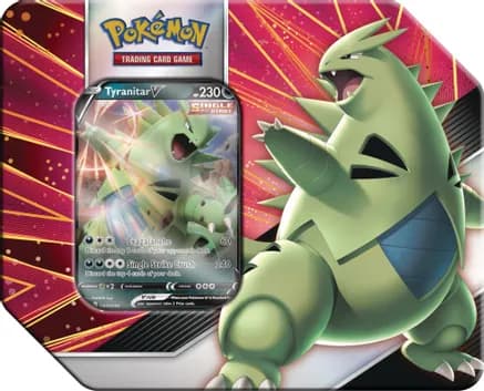 V Strikers Tin [Tyranitar V] — sealed Pokémon TCG product
