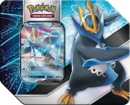 V Strikers Tin [Empoleon V] — sealed Pokémon TCG product