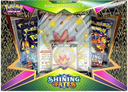 Shining Fates Collection [Shiny Eldegoss V] — sealed Pokémon TCG product