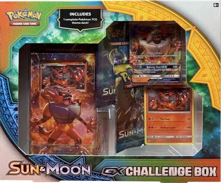 Sun & Moon GX Challenge Box [Incineroar] — sealed Pokémon TCG product