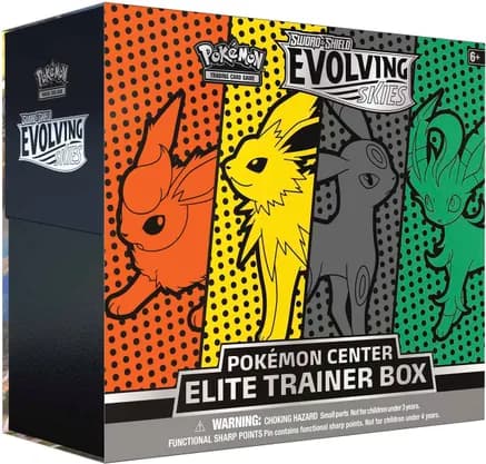 Evolving Skies Pokemon Center Elite Trainer Box [Jolteon/Flareon/Umbreon/Leafeon] (Exclusive) — sealed Pokémon TCG product