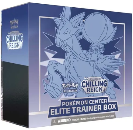 Chilling Reign Pokemon Center Elite Trainer Box [Ice Rider Calyrex] (Exclusive) — sealed Pokémon TCG product