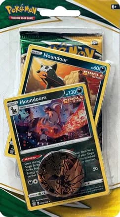 Evolving Skies Premium Checklane Blister [Houndoom] — sealed Pokémon TCG product