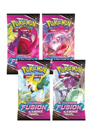 Fusion Strike Booster Pack Art Bundle [Set of 4] — sealed Pokémon TCG product
