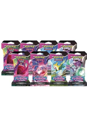Fusion Strike Sleeved Booster Pack Bundle [Set of 8] — sealed Pokémon TCG product