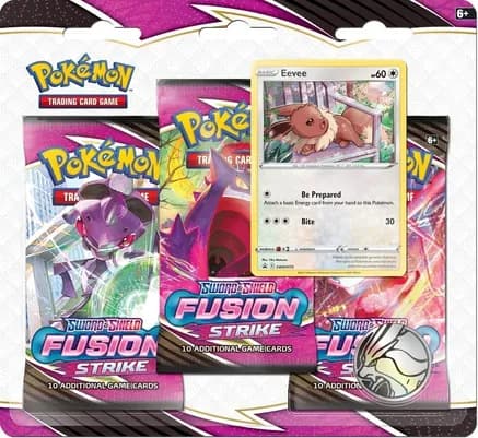 Fusion Strike 3 Pack Blister [Eevee] — sealed Pokémon TCG product