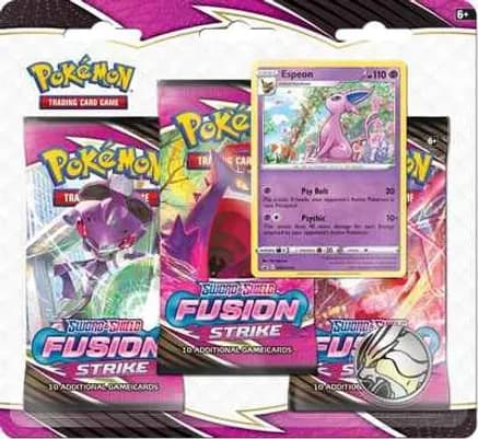 Fusion Strike 3 Pack Blister [Espeon] — sealed Pokémon TCG product