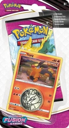 Fusion Strike Single Pack Blister [Tepig] — sealed Pokémon TCG product