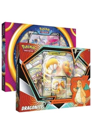 Hoopa V Box / Dragonite V Box [Set of 2] — sealed Pokémon TCG product