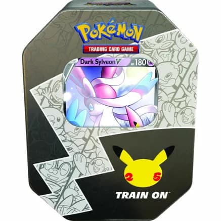 Pokemon Celebrations International Tin [Dark Sylveon V] — sealed Pokémon TCG product