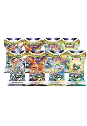 Brilliant Stars Sleeved Booster Pack Bundle [Set of 8] — sealed Pokémon TCG product