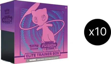 Fusion Strike Elite Trainer Box Case — sealed Pokémon TCG product