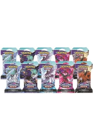 Chilling Reign Sleeved Booster Pack Bundle [Set of 10] — sealed Pokémon TCG product