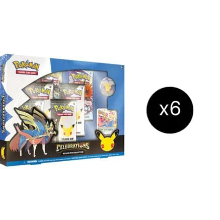 Celebrations Deluxe Pin Collection Case [Zacian LV. X] — sealed Pokémon TCG product