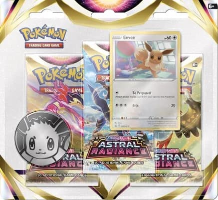 Astral Radiance 3 Pack Blister [Eevee] — sealed Pokémon TCG product