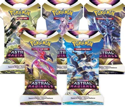 Astral Radiance Sleeved Booster Pack Art Bundle [Set of 5] — sealed Pokémon TCG product