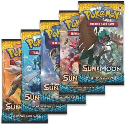 Sun & Moon Booster Pack Art Bundle [Set of 5] — sealed Pokémon TCG product