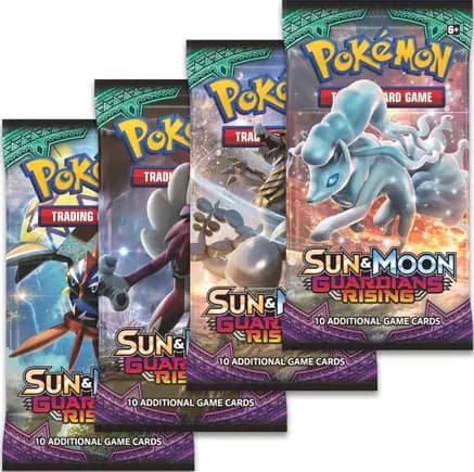 Guardians Rising Booster Pack Art Bundle [Set of 4] — sealed Pokémon TCG product