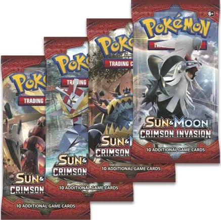 Crimson Invasion Booster Pack Art Bundle [Set of 4] — sealed Pokémon TCG product
