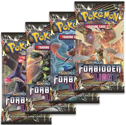 Forbidden Light Booster Pack Art Bundle [Set of 4] — sealed Pokémon TCG product
