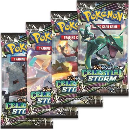 Celestial Storm Booster Pack Art Bundle [Set of 4] — sealed Pokémon TCG product