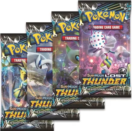 Lost Thunder Booster Pack Art Bundle [Set of 4] — sealed Pokémon TCG product