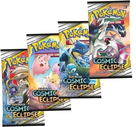 Cosmic Eclipse Booster Pack Art Bundle [Set of 4] — sealed Pokémon TCG product