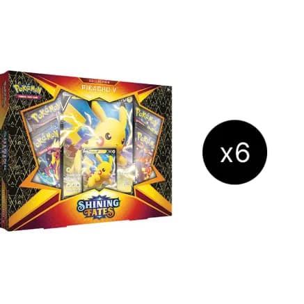 Shining Fates Collection Pikachu V Case — sealed Pokémon TCG product