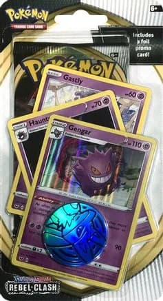 Rebel Clash Premium Checklane Blister [Gengar] — sealed Pokémon TCG product