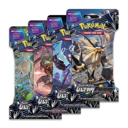 Ultra Prism Sleeved Booster Pack Art Bundle [Set of 4] — sealed Pokémon TCG product