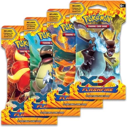Flashfire Sleeved Booster Pack Art Bundle [Set of 4] — sealed Pokémon TCG product