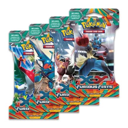 Furious Fists Sleeved Booster Pack Art Bundle [Set of 4] — sealed Pokémon TCG product