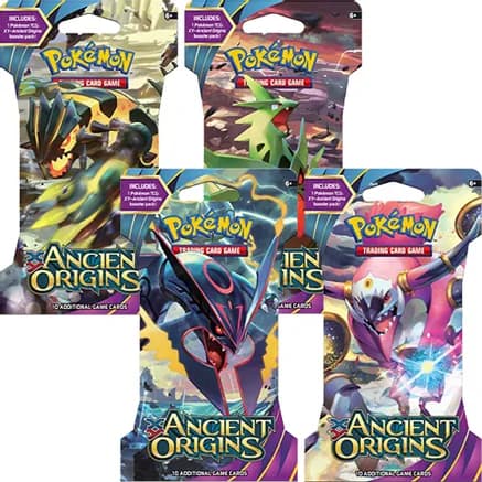 Ancient Origins Sleeved Booster Pack Art Bundle [Set of 4] — sealed Pokémon TCG product