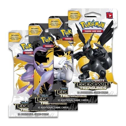 Legendary Treasures Sleeved Booster Pack Art Bundle [Set of 4] — sealed Pokémon TCG product