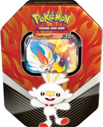 Galar Partners International Tin [Cinderace V] — sealed Pokémon TCG product