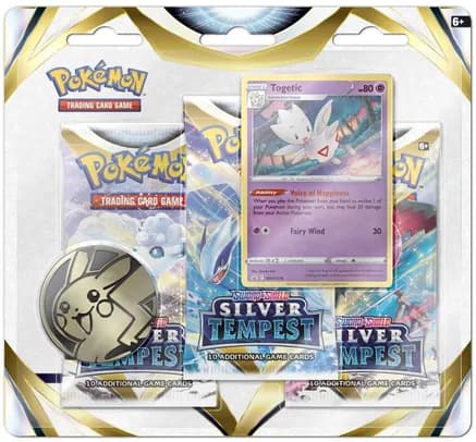 Silver Tempest 3 Pack Blister [Togetic] — sealed Pokémon TCG product