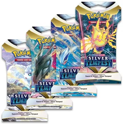 Silver Tempest Sleeved Booster Pack Art Bundle [Set of 4] — sealed Pokémon TCG product