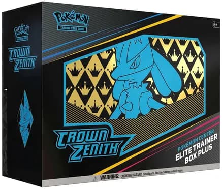 Crown Zenith Pokemon Center Elite Trainer Box Plus — sealed Pokémon TCG product