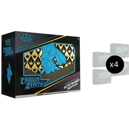 Crown Zenith Pokemon Center Elite Trainer Box Plus Case — sealed Pokémon TCG product