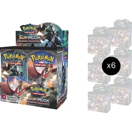 Burning Shadows Booster Box Case — sealed Pokémon TCG product