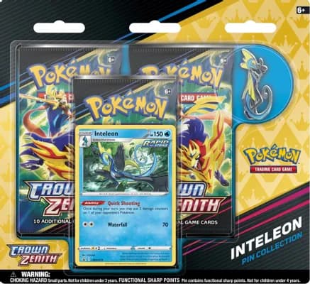 Crown Zenith Pin Collection [Inteleon] — sealed Pokémon TCG product