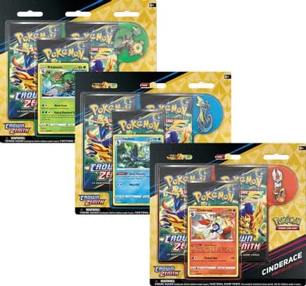 Crown Zenith Pin Collection [Set of 3] — sealed Pokémon TCG product