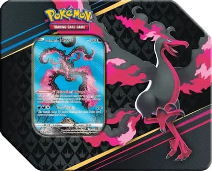 Crown Zenith Tin [Galarian Moltres] — sealed Pokémon TCG product