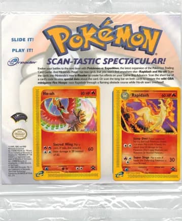 Scan-Tastic Spectacular Promo Pack [Ho-oh & Rapidash] — sealed Pokémon TCG product