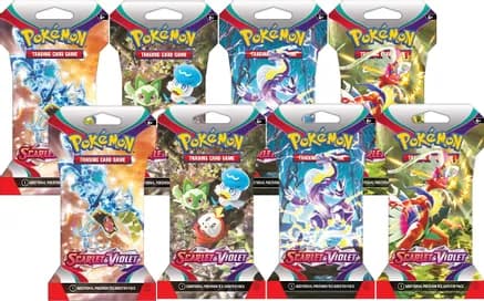Scarlet & Violet Sleeved Booster Pack Bundle [Set of 8] — sealed Pokémon TCG product