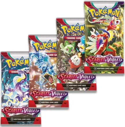 Scarlet & Violet Booster Pack Art Bundle [Set of 4] — sealed Pokémon TCG product