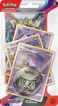 Scarlet & Violet Premium Checklane Blister [Gengar] — sealed Pokémon TCG product