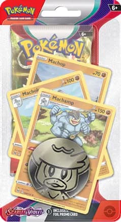 Scarlet & Violet Premium Checklane Blister [Machamp] — sealed Pokémon TCG product