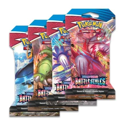 Battle Styles Sleeved Booster Pack Art Bundle [Set of 4] — sealed Pokémon TCG product