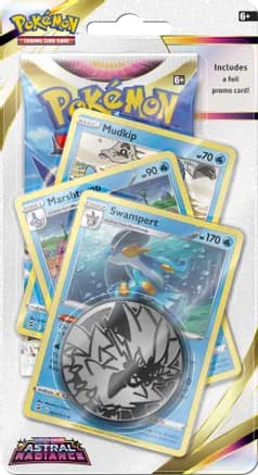 Astral Radiance Premium Checklane Blister [Swampert] — sealed Pokémon TCG product